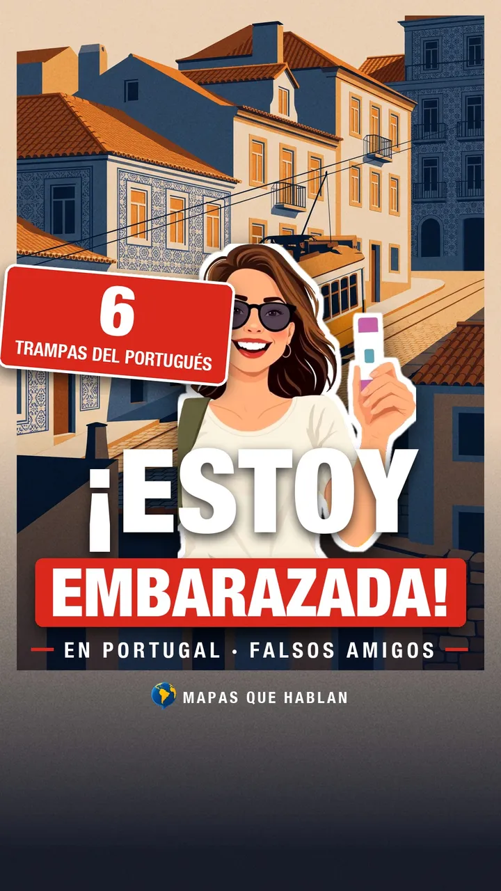 Portada de Mapas que hablan con el título Falsos amigos entre español y portugués